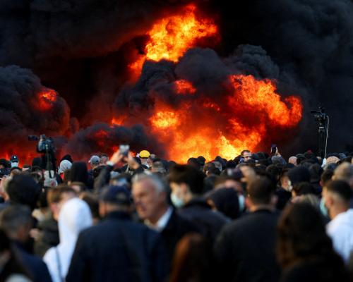 Albania Student Protests Turn Violent as Police Clash in Tirana