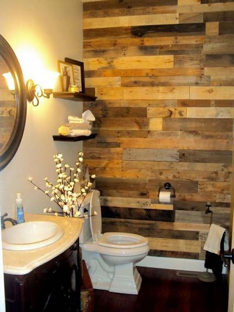 DIY Ideas with Pallets for the Bathroom! - grandgoldman.com
