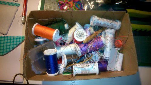 Building a peculiar way to store Spools of threads! - grandgoldman.com