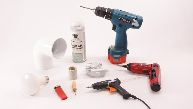 Look at this technique to make lamps from PVC pipes - grandgoldman.com