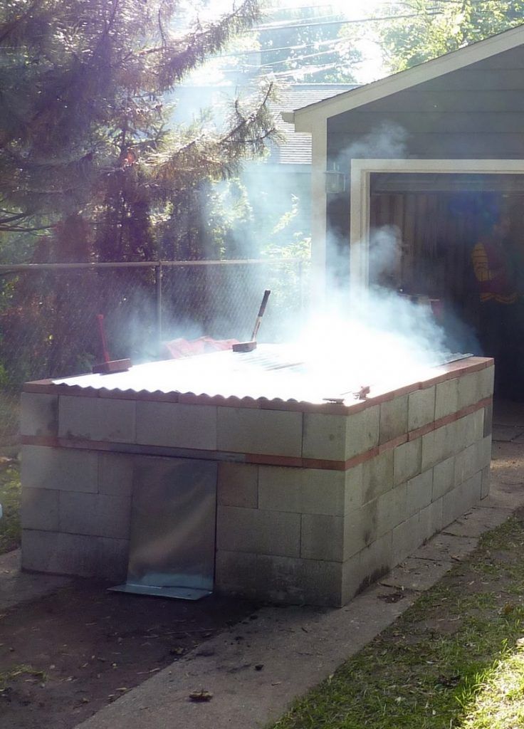 Build an Ash Smoker with Concrete Blocks - grandgoldman.com