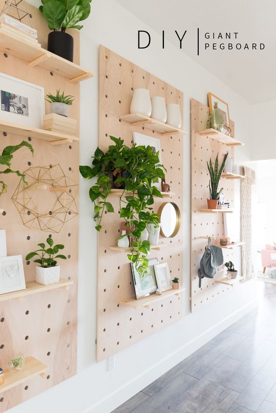 Ideas to Organize or Decorate with Perforated Boards! - grandgoldman.com