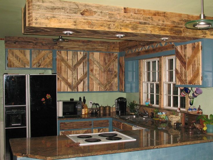 How to furnish the kitchen with pallets - grandgoldman.com