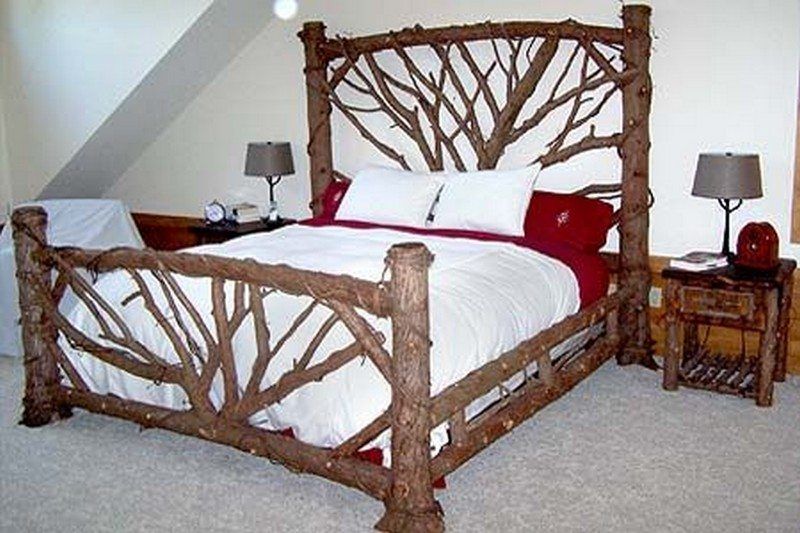 Warm and Cozy Rustic Log Beds - grandgoldman.com