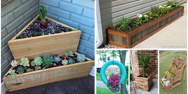 Smart planters with wood to grow many plants in your garden! - grandgoldman.com