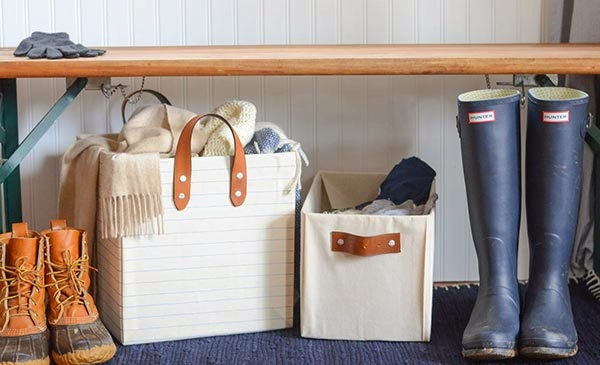 Cardboard, Fabric and Leather Belt Baskets: Easy and Elegant DIY Projects - grandgoldman.com