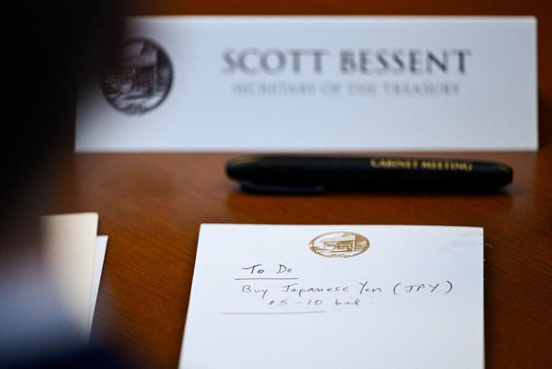 Bessent To-Do List Reveals US Plan to Buy Japanese Yen