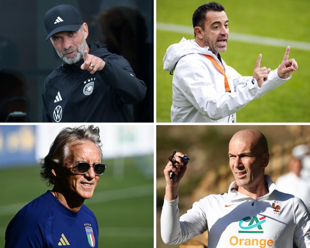 Klopp, Xavi, Zidane, Mancini: Big Nations Unleash New Managers