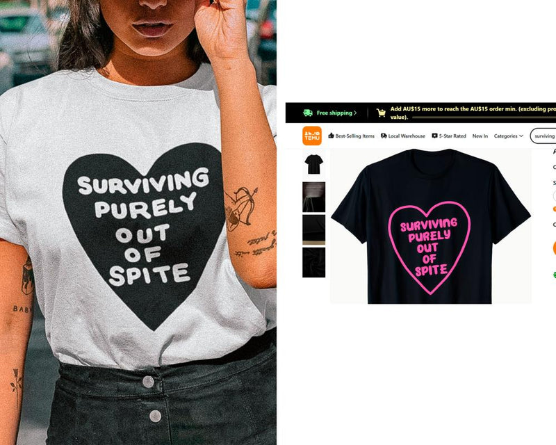 Temu T-Shirt Design Theft: Sydney Label's Copyright Battle