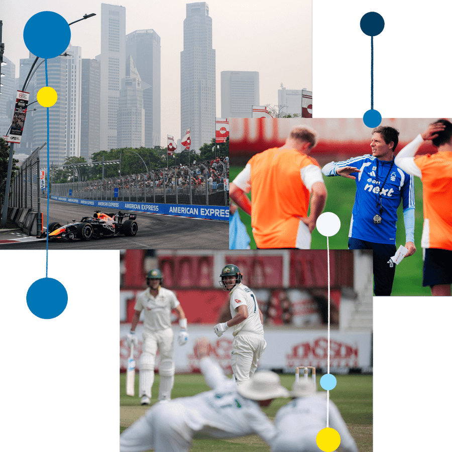 Singapore GP, Tasty Tests and Premier League Return: Live Sports Guide
