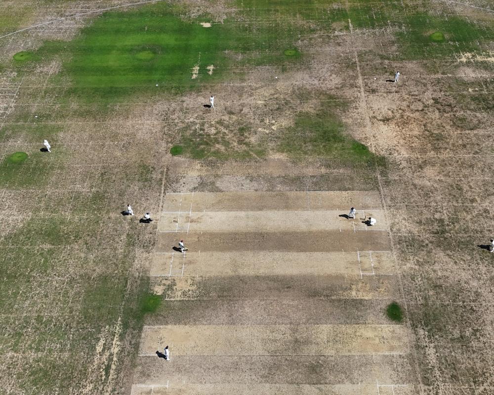 Heatwaves Challenge Cricket Groundstaff in Search of Playable Wickets