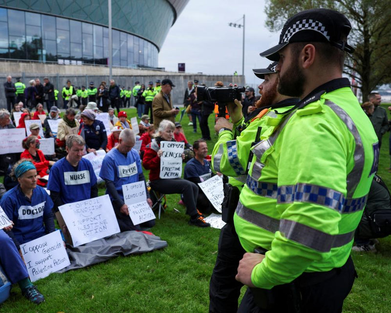 Pro-Palestine Protest Arrests Outside Labour Conference