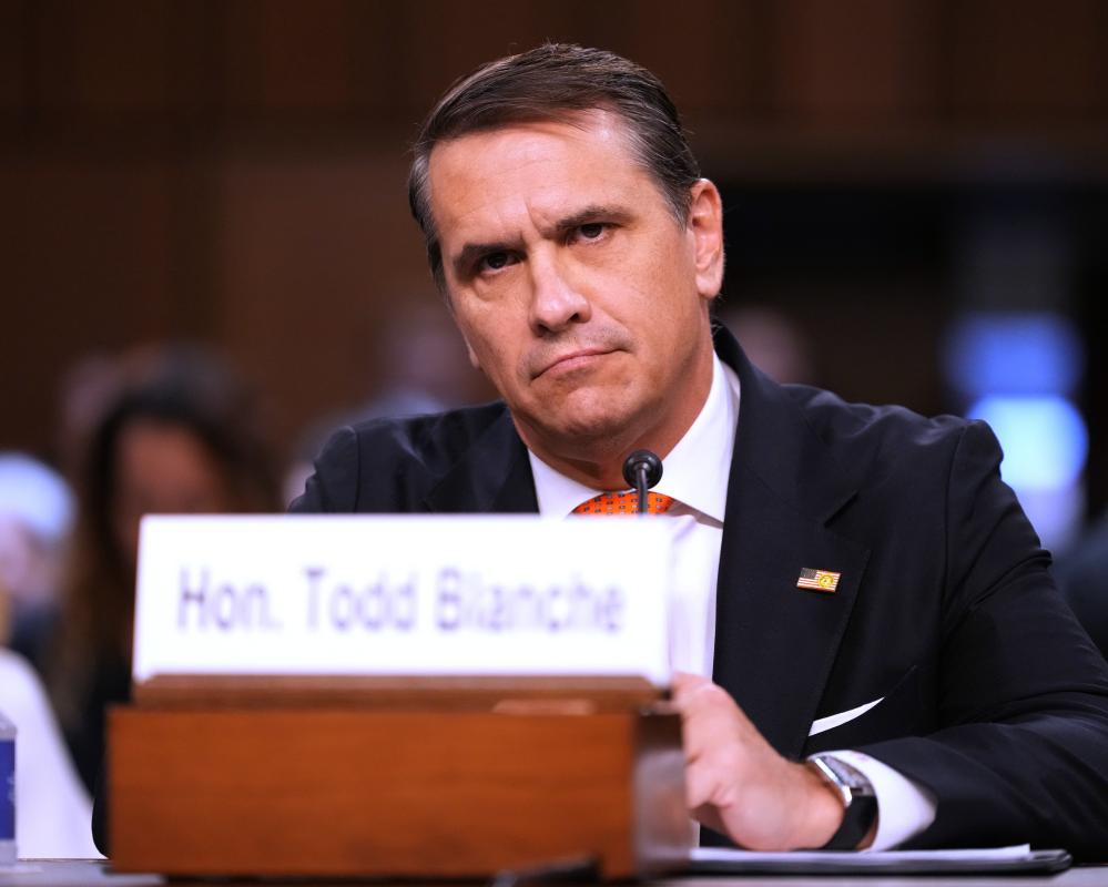 Trump $1.8bn Slush Fund Delays Todd Blanche Confirmation