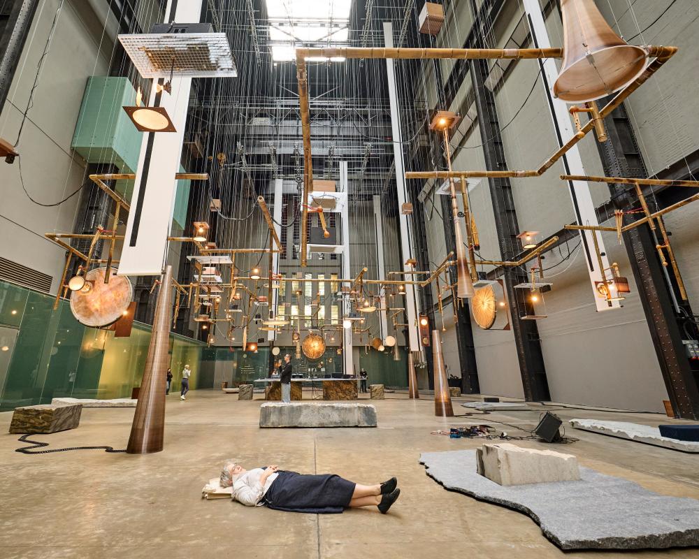 Tarek Atoui Turbine Hall Review: Raining Musical Instruments