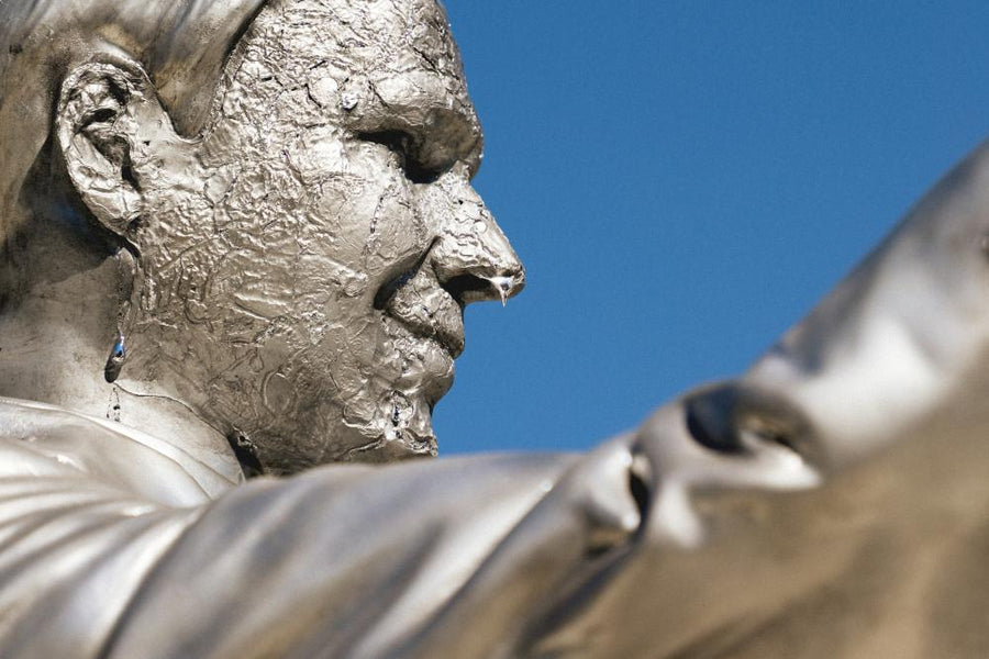 Melting Ron DeSantis Statue Protests Climate Inaction in Florida