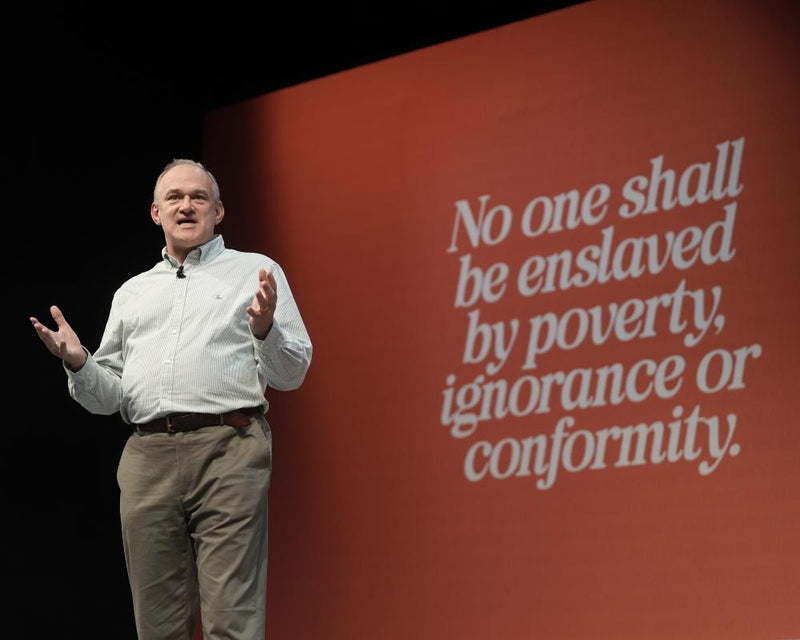 Ed Davey Takes Aim at Reform UK and Elon Musk at Lib Dem Conference