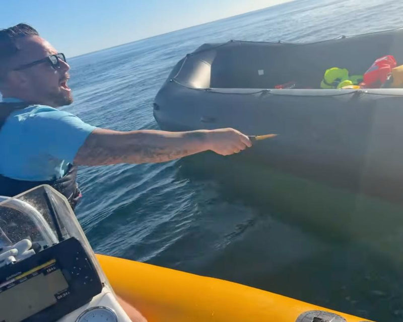 Far-Right Activist Slashes Dinghy in Channel: A Growing Crisis
