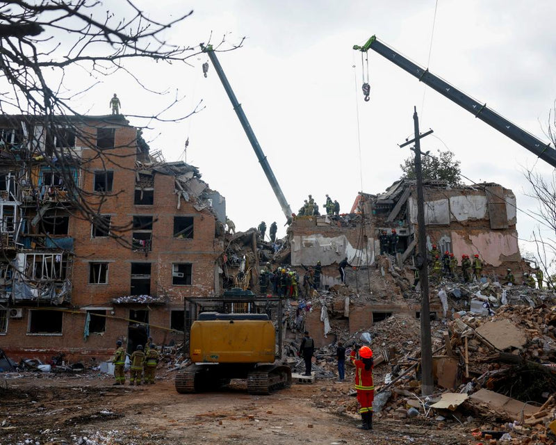 Ukraine Says Russia Bombed Apartment Block as Putin Birthday Gift