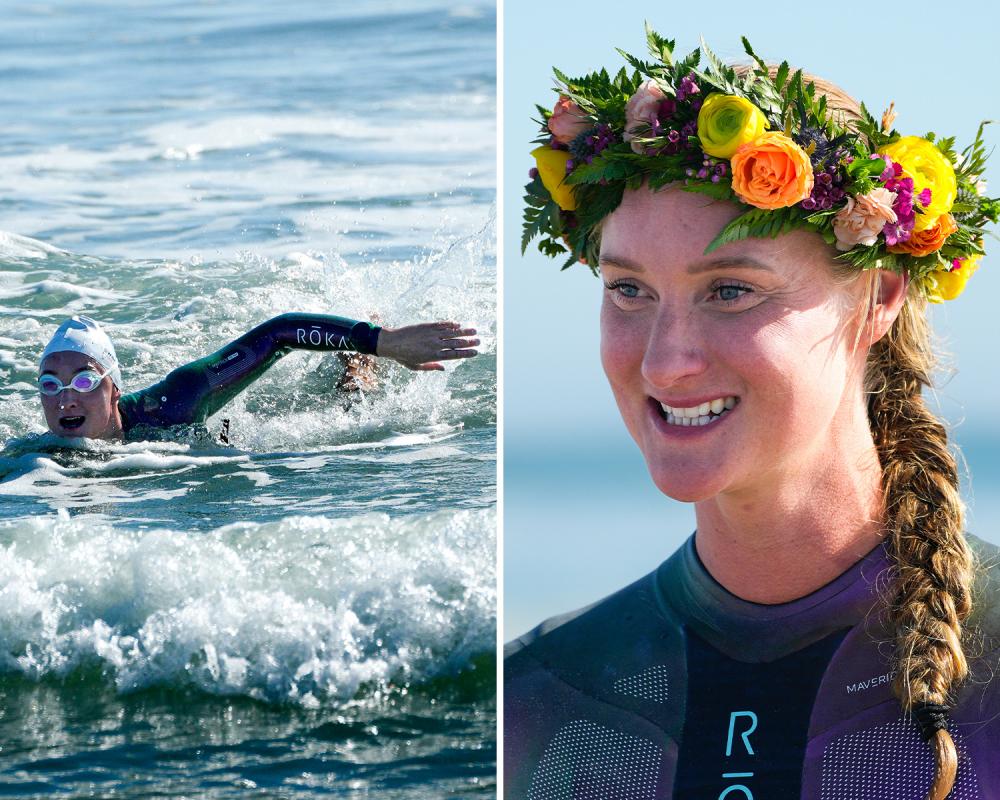 California Coast Swimmer Catherine Breed Makes History at 33