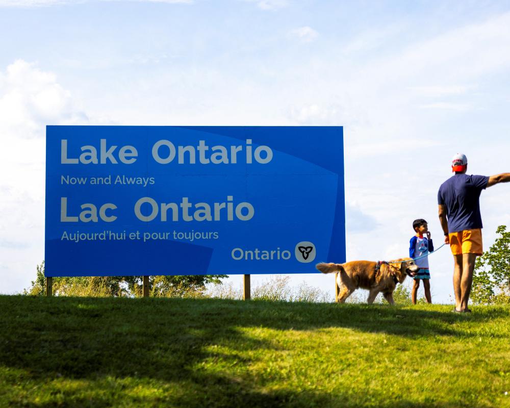 Canada Erects Giant Lake Ontario Sign in Trump Name Spat
