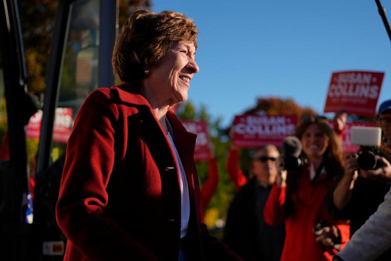 Trump Tariff Relief Boosts Susan Collins in Tight Maine Senate Race