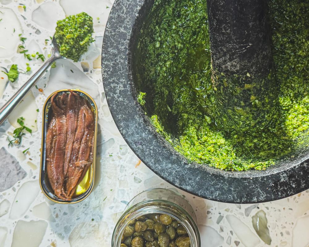 Anchovy Oil Salsa Verde Recipe: Turn Tin Oil into Sauce