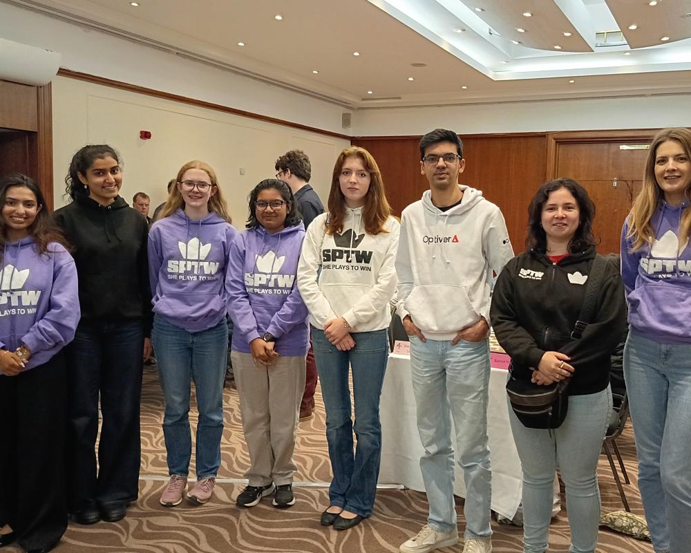 Anish Giri Leads She Plays to Win Women to Unlikely Chess Victory