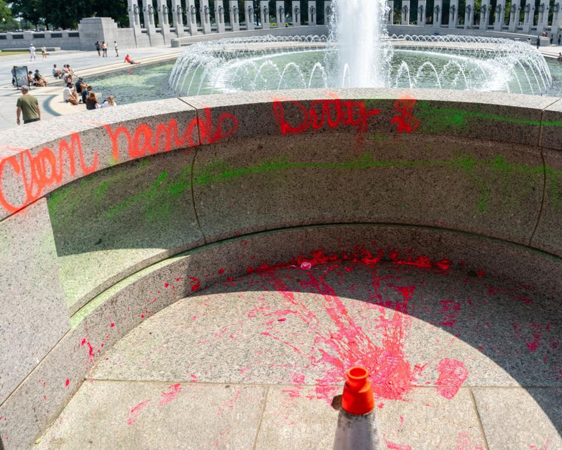 World War II Memorial Vandalism Leads to Federal Arrest