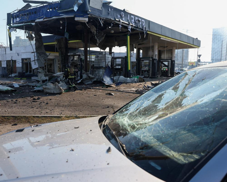 Russia Targets Kyiv Petrol Stations with Jet-Powered Drones