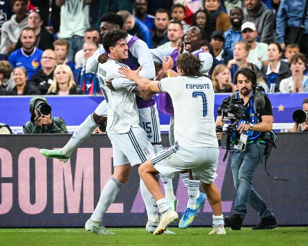 Nations League: Italy Hold 10-Man France to 1-1 Draw