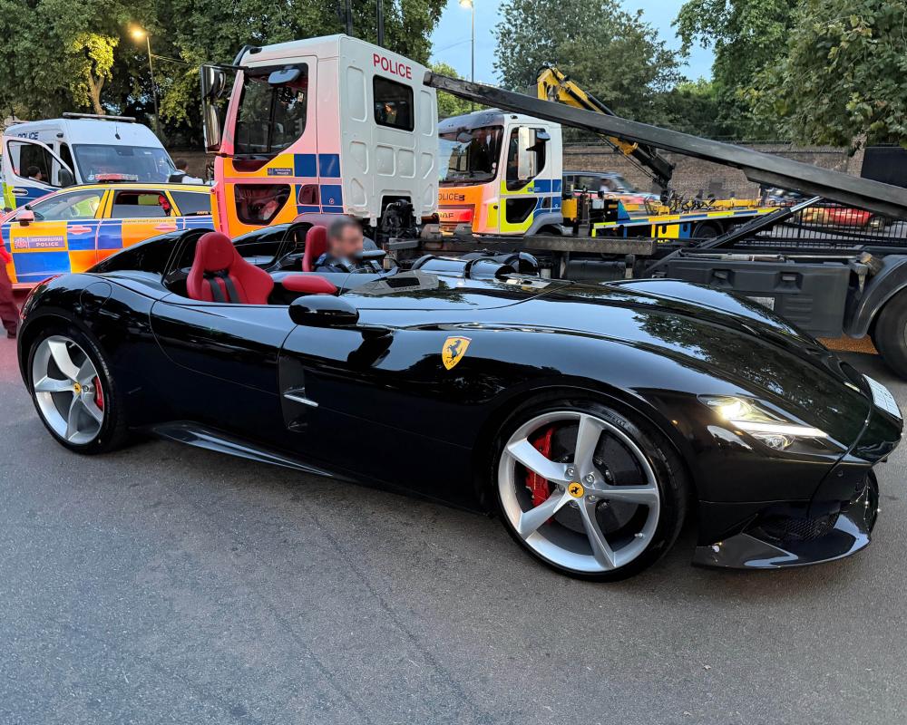 Police Officer Drives £3.7m Ferrari Seized in Met Crackdown