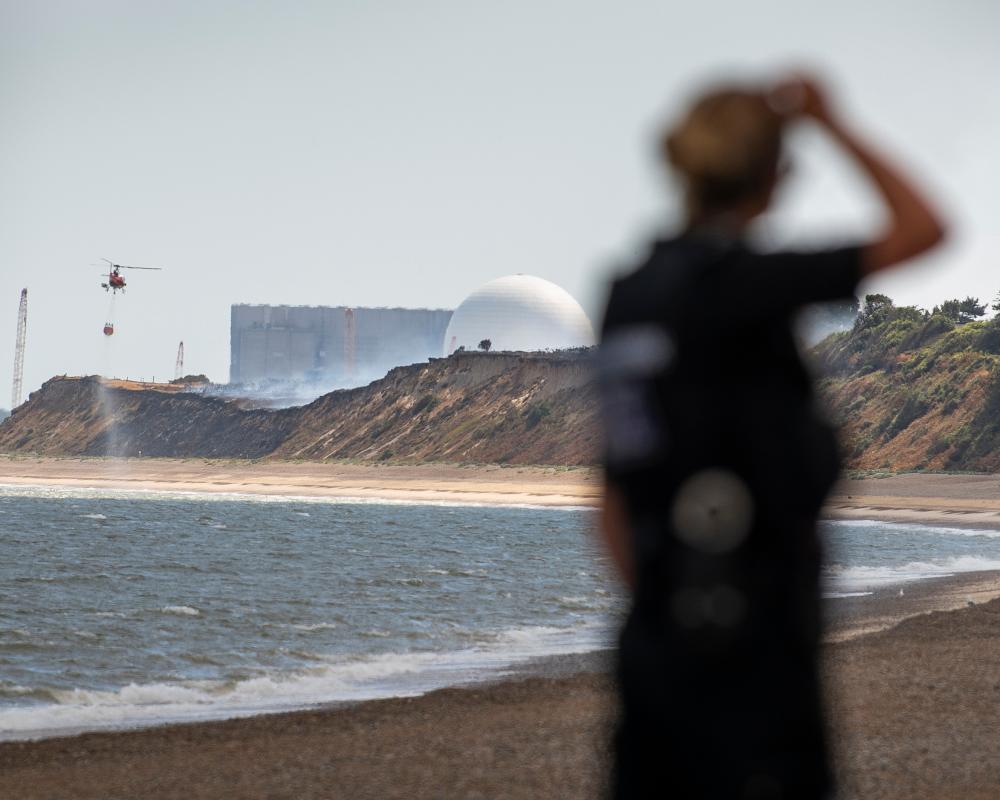 Suffolk Wildfire Near Sizewell Nuclear Plant Stabilises After 24
