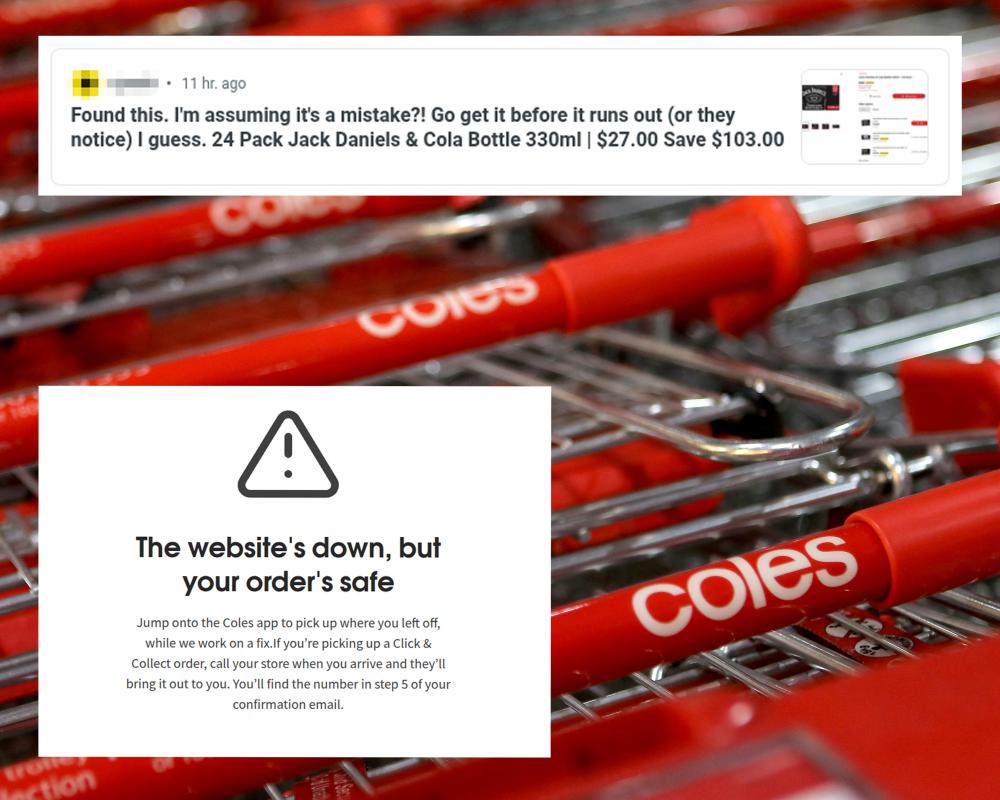 Coles Website Down After Viral Discount on Alcoholic Drinks