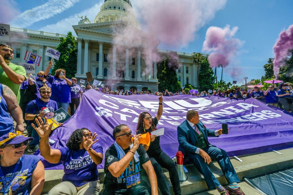 California State Workers Strike Over Contract Impasse