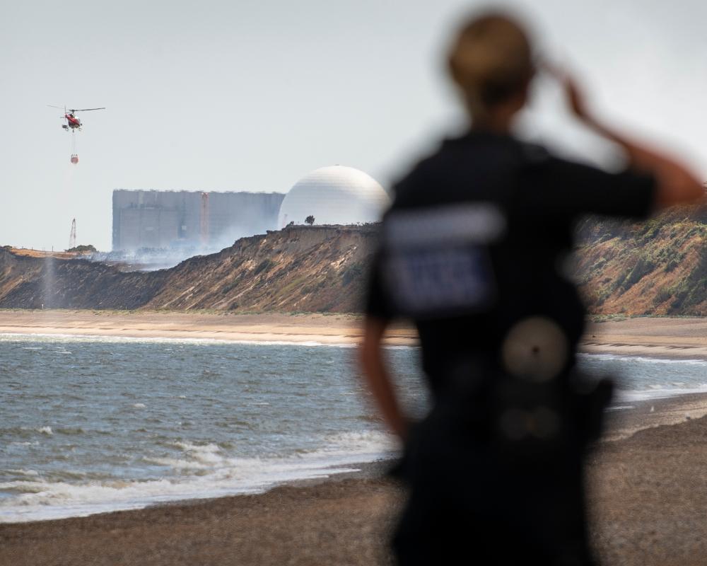 Wildfire Near Suffolk Nuclear Power Station Sparks Evacuations
