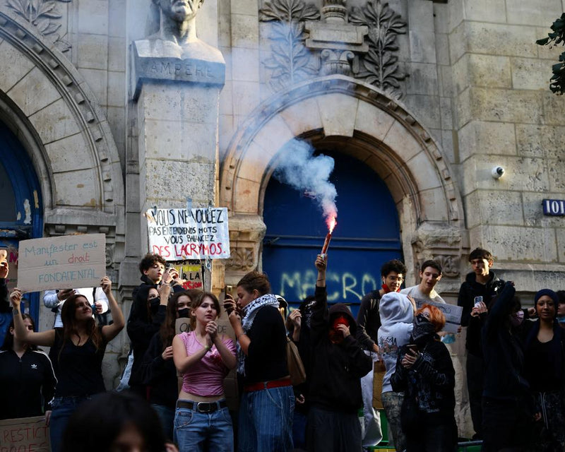 Student Protests Shut Schools Across France Over Education Cuts