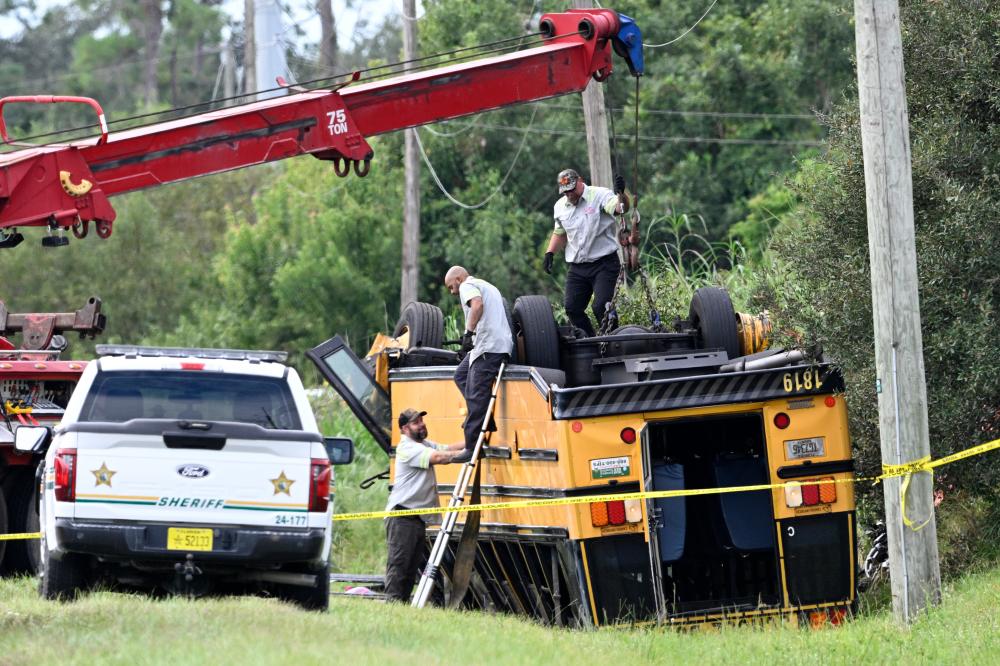 Florida School Bus Rollover Crash Kills Student and Driver