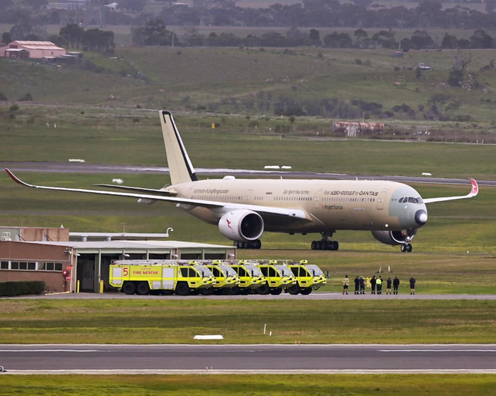 Qantas Tests Ultra Long-Range Airbus A350 Direct to Melbourne