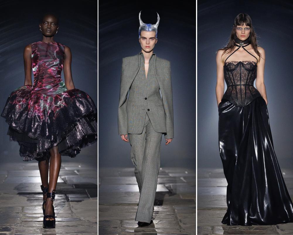 Alexander McQueen Returns to London Fashion Week With Dark Glamour