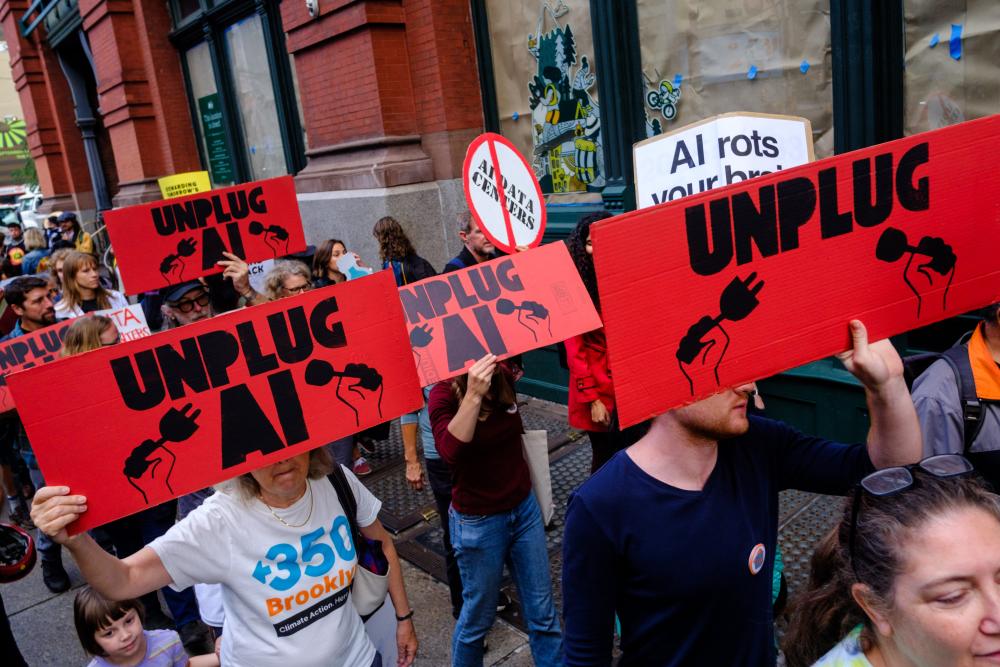 Climate Protesters Target Tech Giants Over AI Data Center Energy Use