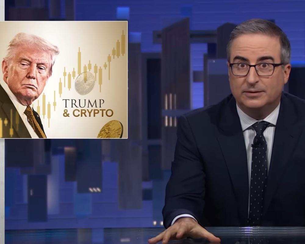 John Oliver Slams Trump Crypto Dealings as Corrupt