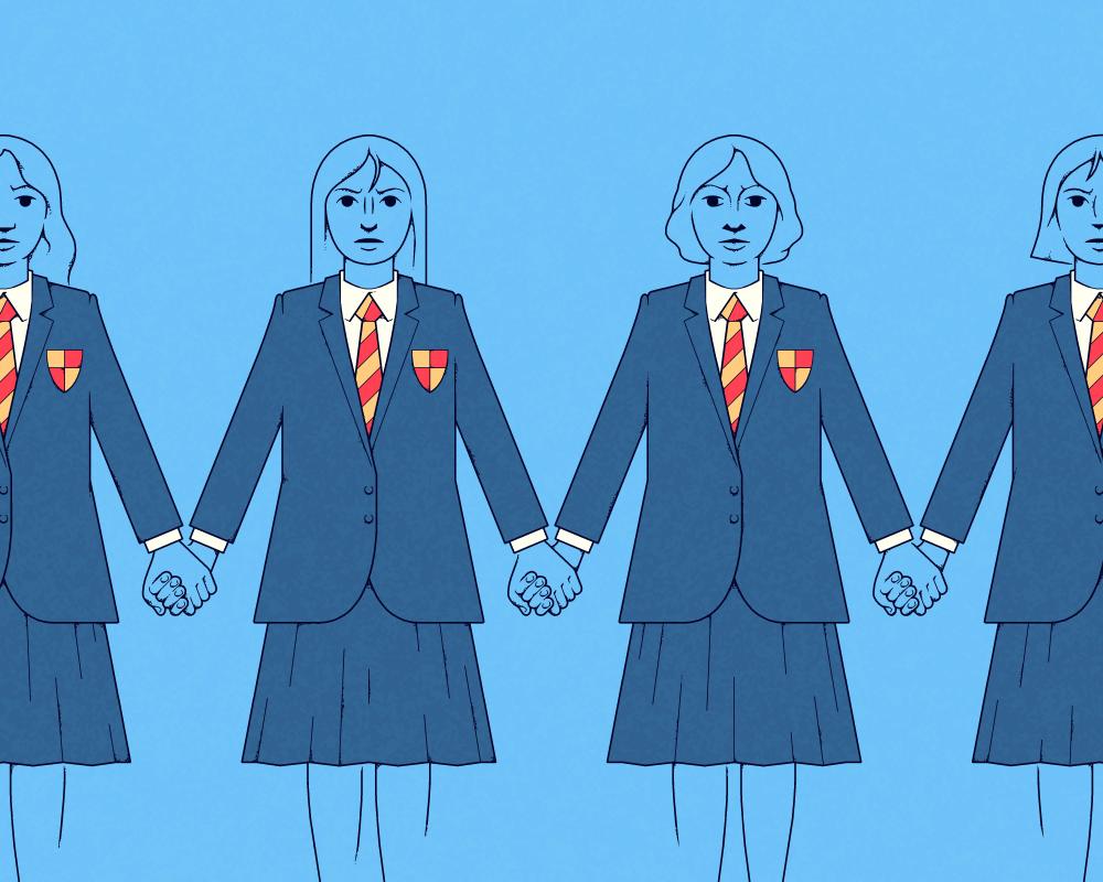 Teen Girls Fight to Ban School Uniforms in Porn Content