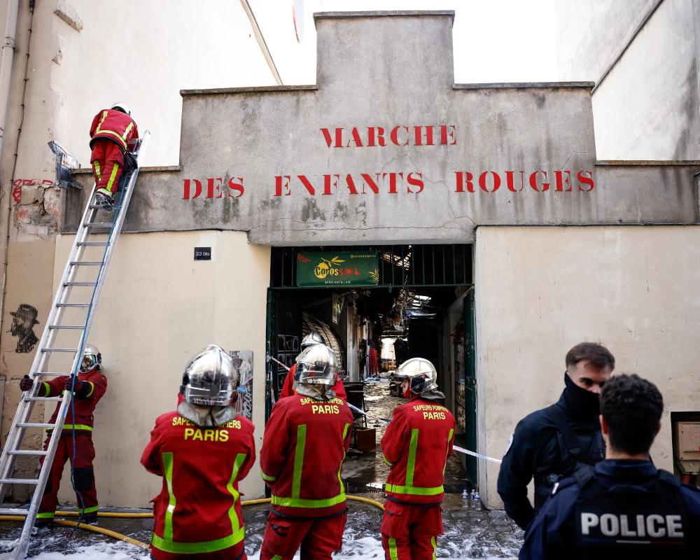 Paris Fire Destroys Historic Marché des Enfants Rouges Market