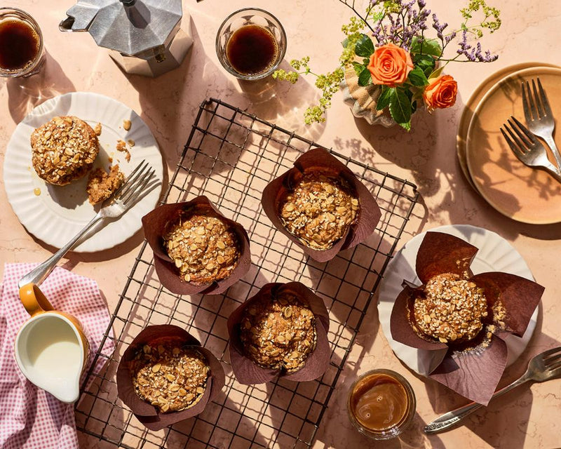 Banana Medjool Date Tahini Muffins Recipe: Easy Baking