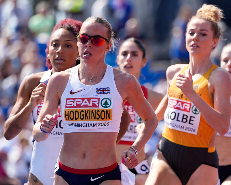 Keely Hodgkinson Dominates European 800m Heat in Sunglasses