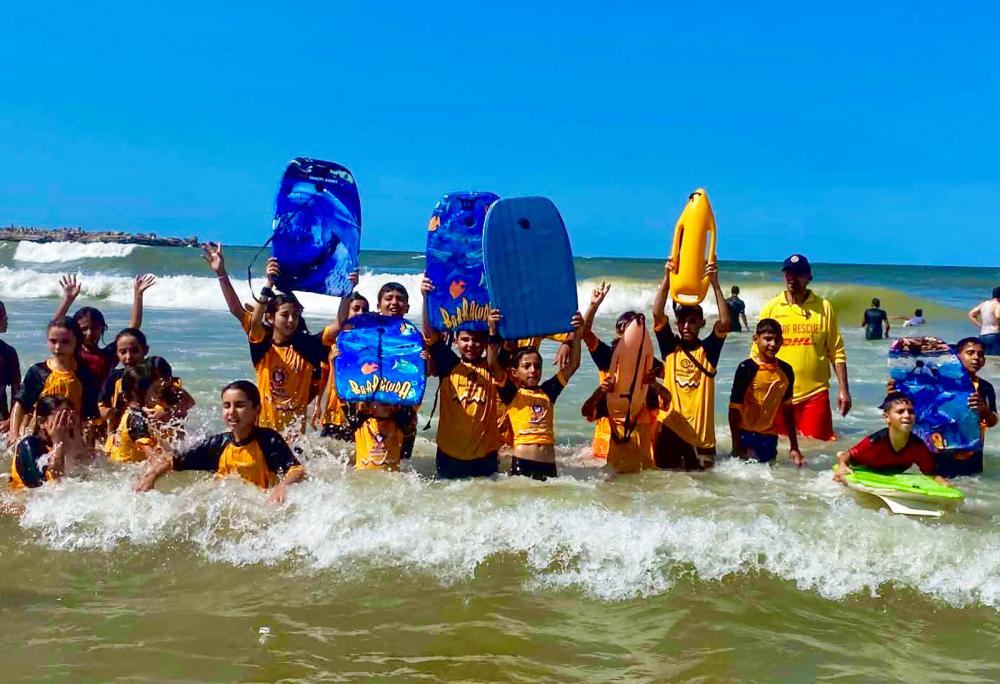 Gaza Nippers Surf Lifesavers Return to Waves After Three Years of War