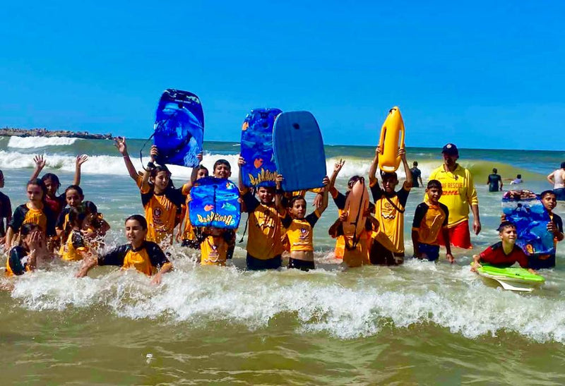 Gaza Nippers Surf Lifesavers Return to Waves After Three Years of War