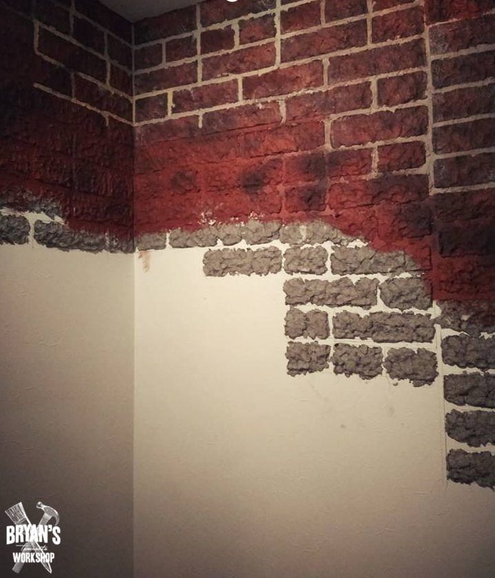 Clay and Paper Faux Brick Wall - grandgoldman.com