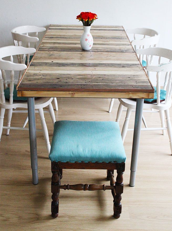 Pallet Table for the Dining Room! - grandgoldman.com