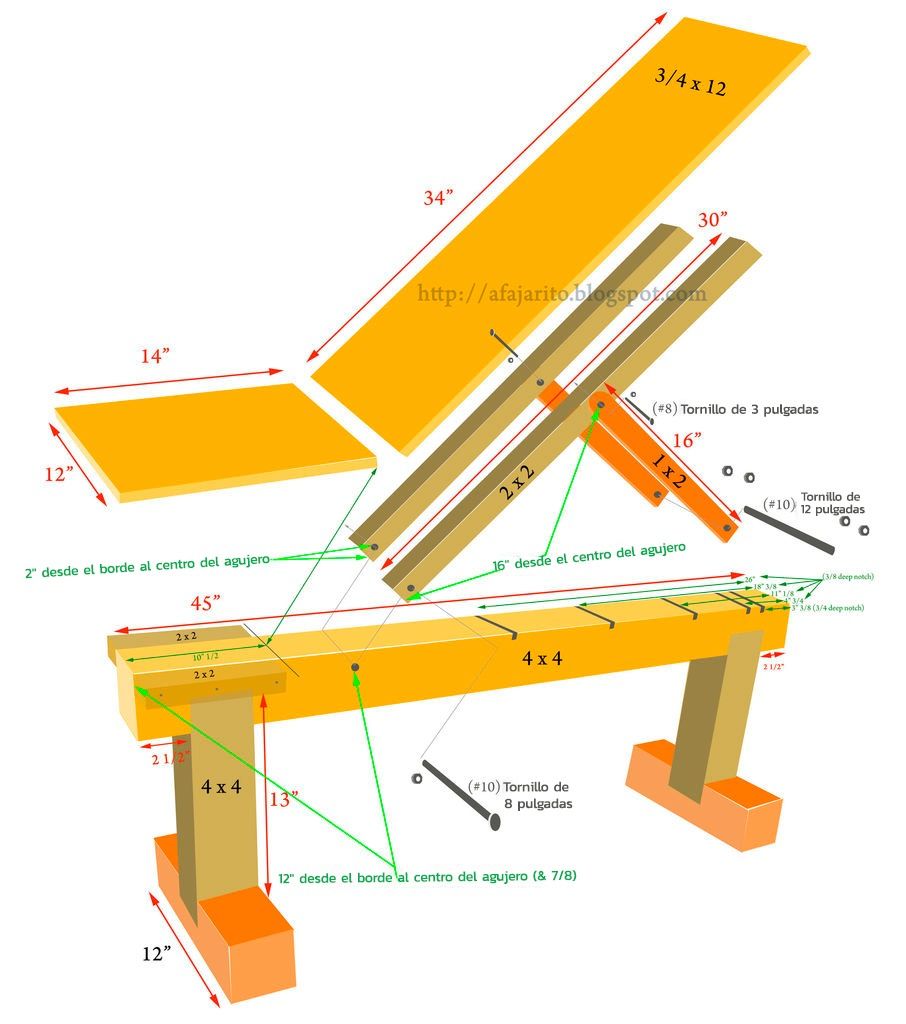 Weight Bench (5 Positions plus Flat/Incline/Bench) - grandgoldman.com
